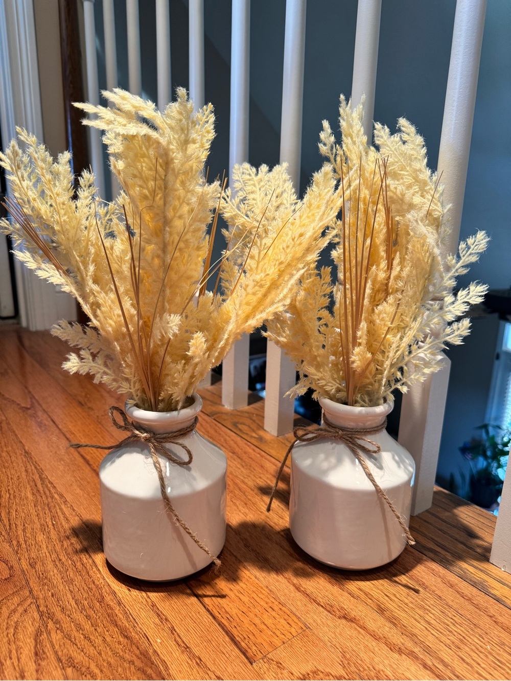 Set of 2 Neutral Colors Fall floral arrangements